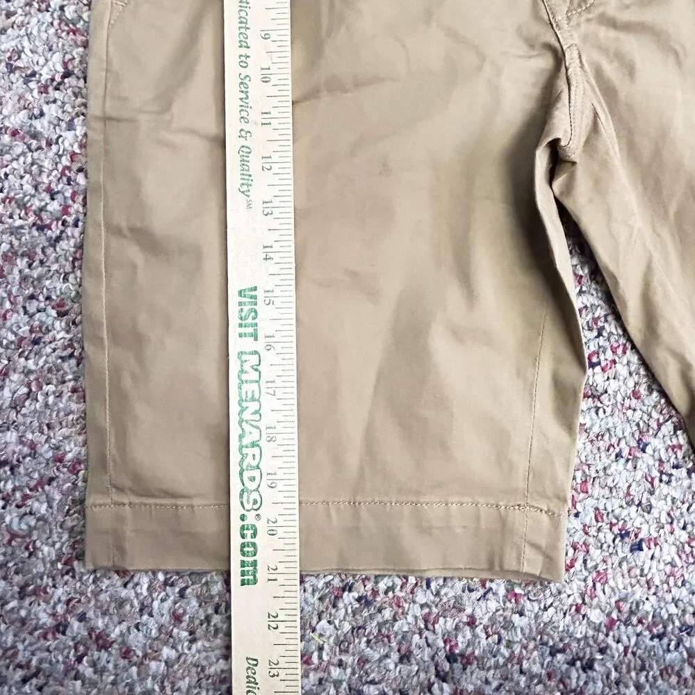 Piombo Italy Men's NWT Toast Tan Stretch Cotton Flat Front Shorts Sz IT 50/US 34